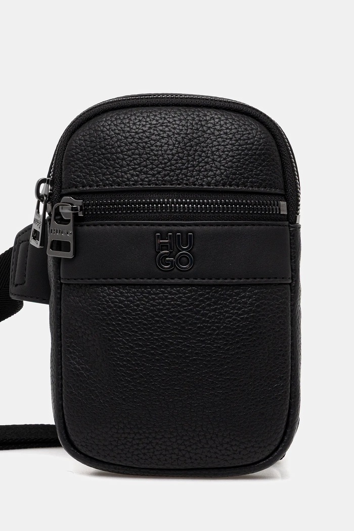 HUGO táska Quantic_Mini Xbody szintetikus bőr fekete 50558410