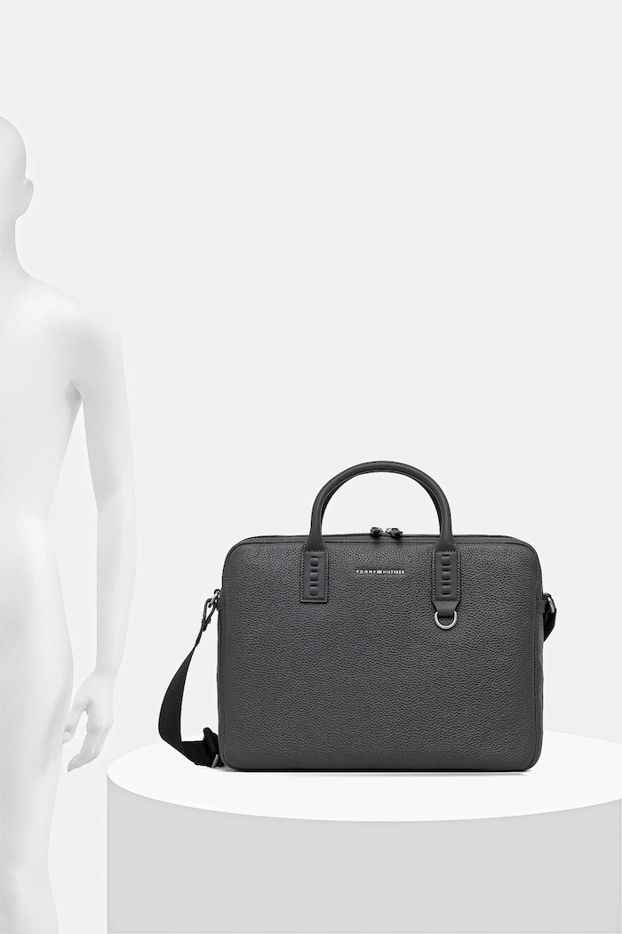 Kožená taška na notebook Tommy Hilfiger AM0AM14072