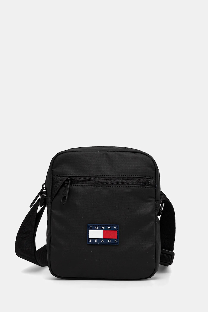 Σακίδιο Tommy Jeans υφασμάτινο μαύρο AM0AM13881