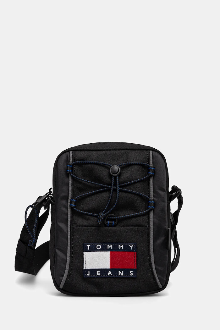 Σακίδιο Tommy Jeans υφασμάτινο μαύρο AM0AM13882