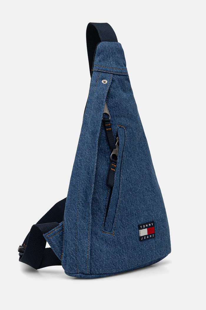 Jeans torbica Tommy Jeans AM0AM14051 modra SS26