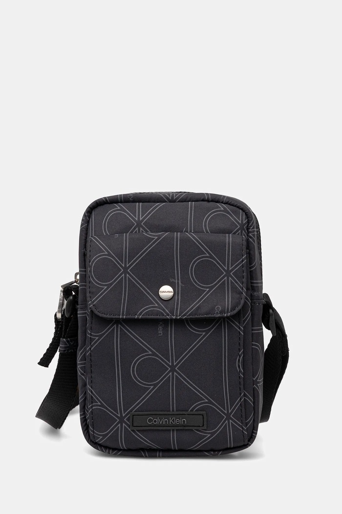 Taštička Calvin Klein vzorovaný černá LV04D3230G