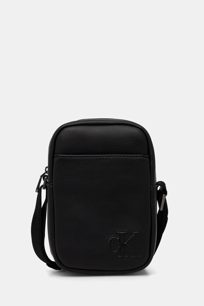 Taštička Calvin Klein hladký černá LV04D3279G