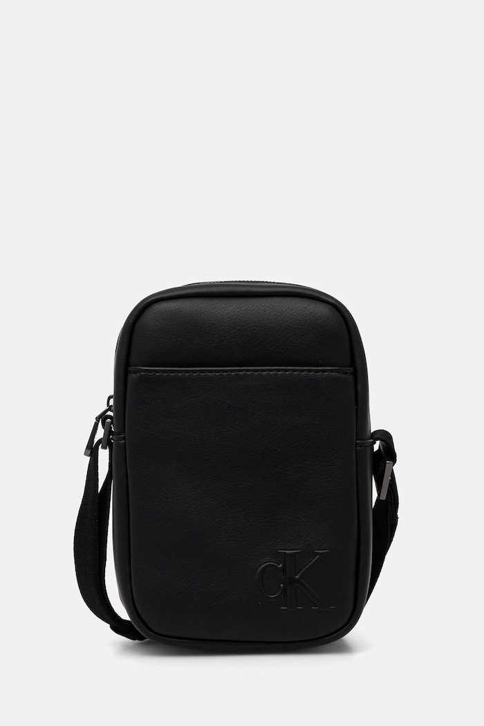 Taštička Calvin Klein hladký černá LV04D3279G