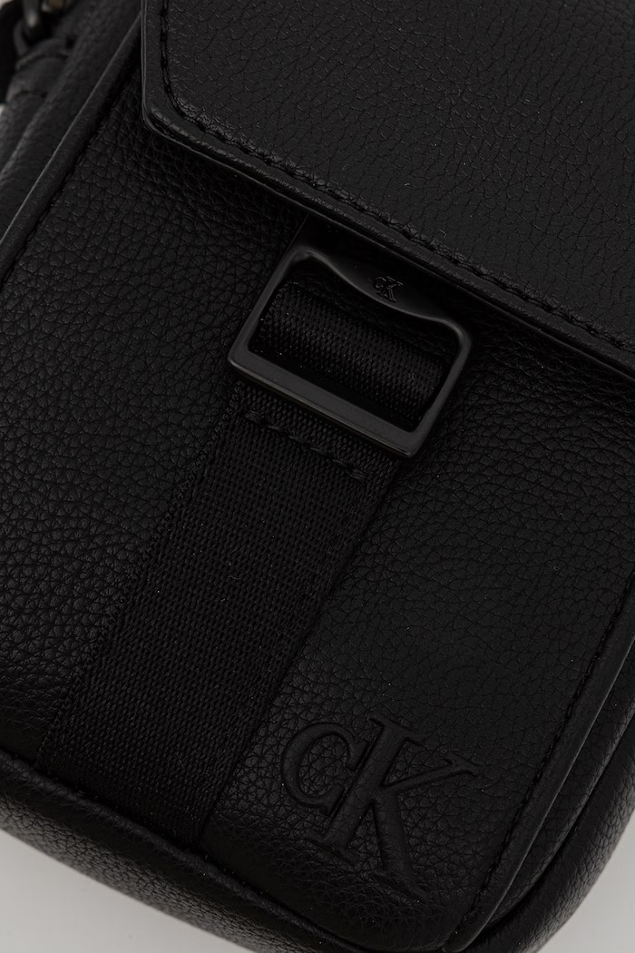 Calvin Klein taštička pánská z imitace kůže černá LV04D3281G
