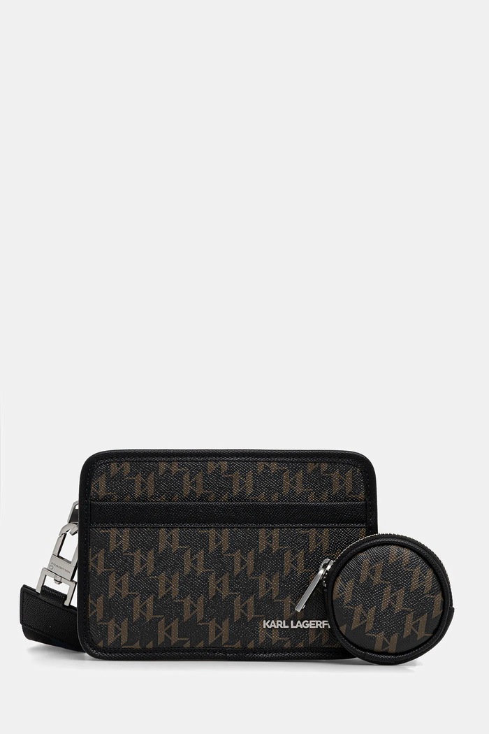 Karl Lagerfeld táska K/MONOGRAM szintetikus bőr barna B1M30223