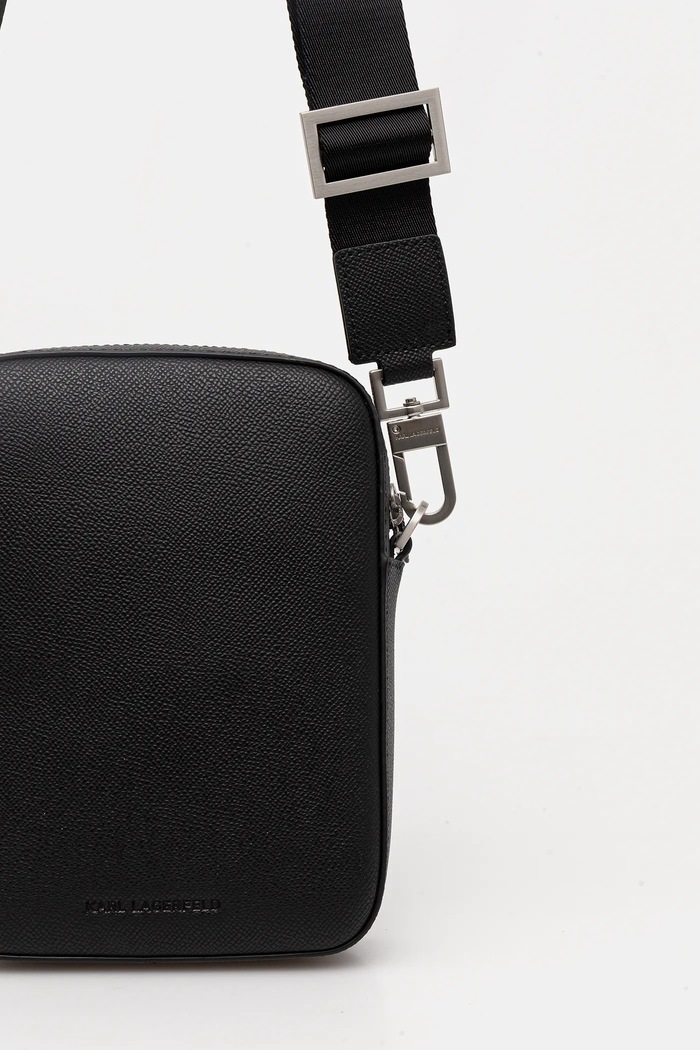 Δερμάτινο φακελάκι Karl Lagerfeld K/MONOGRAM μαύρο B1M30209
