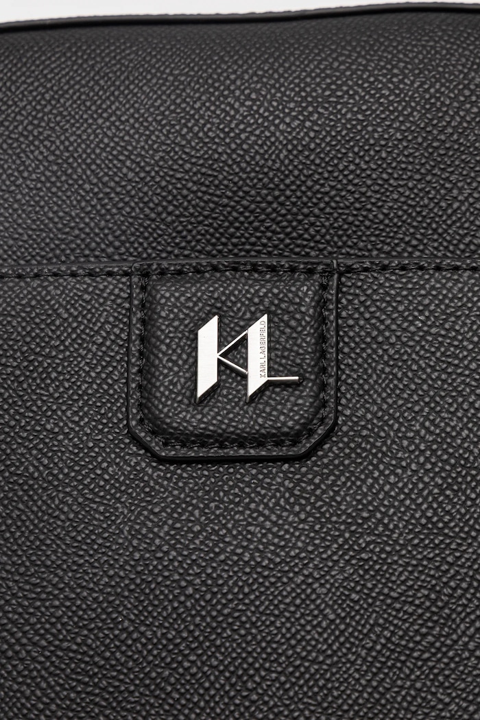 Δερμάτινο φακελάκι Karl Lagerfeld K/MONOGRAM B1M30209 μαύρο