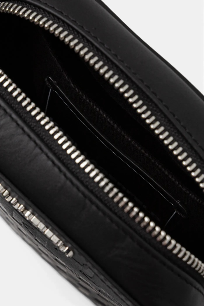 Kožená taška Karl Lagerfeld K/LOOM B1M30210 čierna