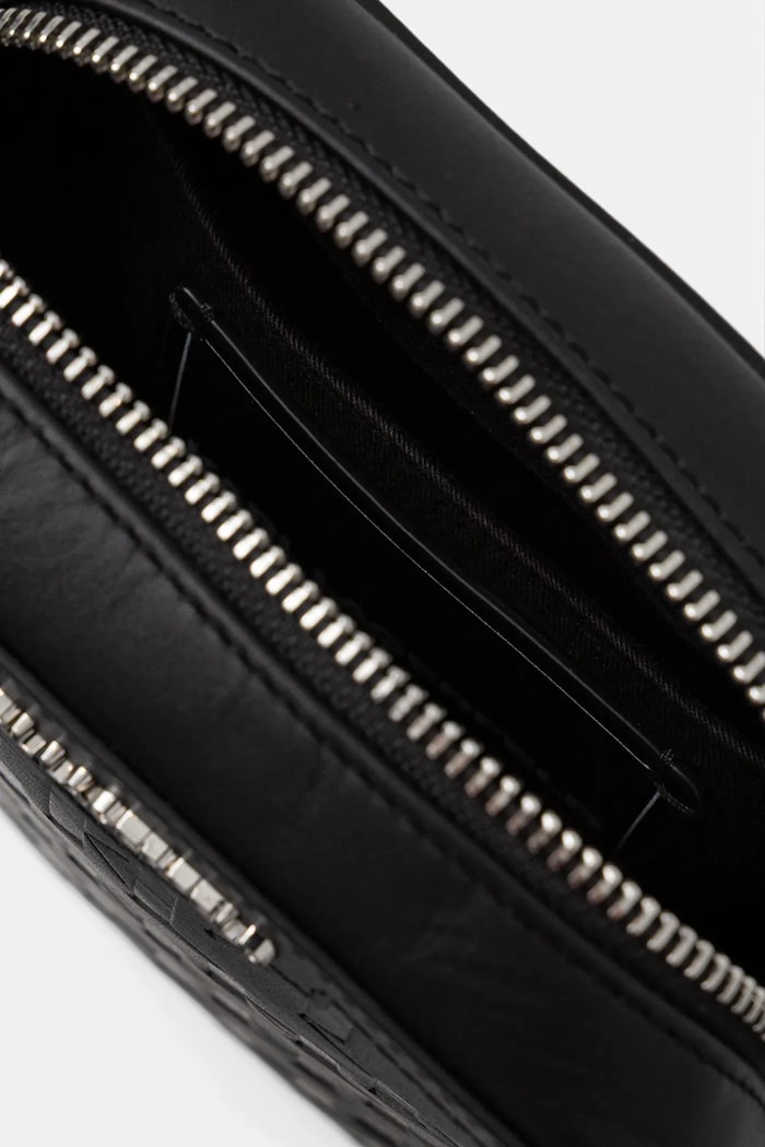 Kožená taška Karl Lagerfeld K/LOOM B1M30210 čierna