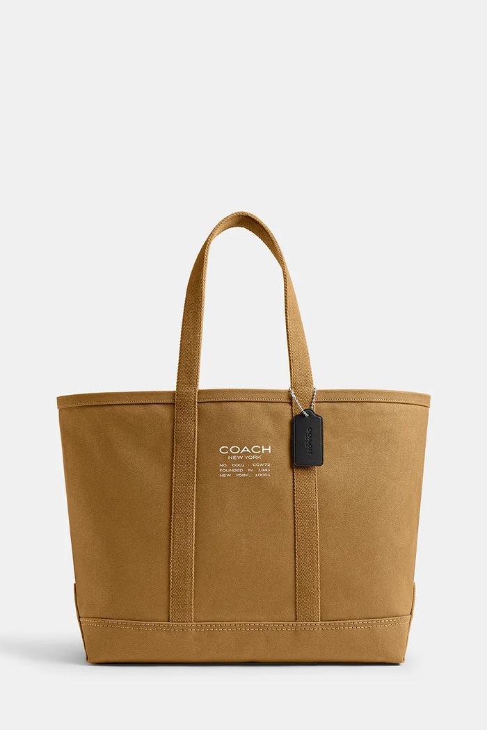 Coach geantă bumbac Utility Tote maro CCW72