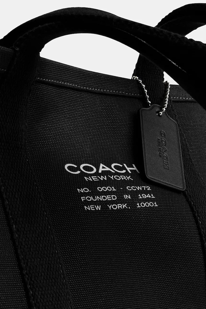 Coach τσάντα από βαμβάκι Utility Tote CCW72 μαύρο