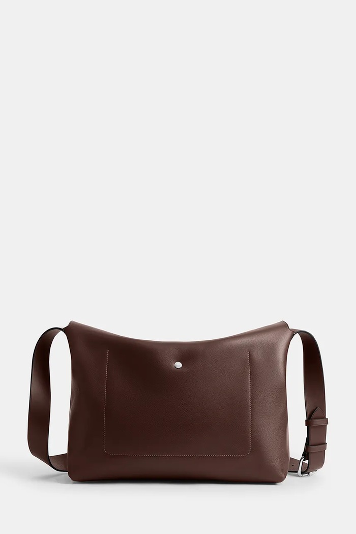 Kožená taška Coach Ludlow Messenger CCB58 hnedá SS26