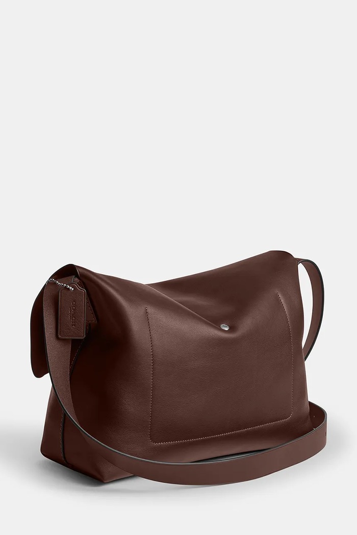 Doplnky Kožená taška Coach Ludlow Messenger CCB58 hnedá