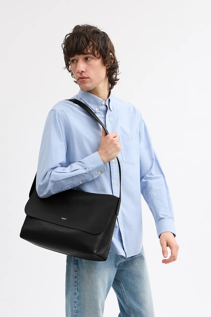Kožená taška Coach Ludlow Messenger CCB58 čierna