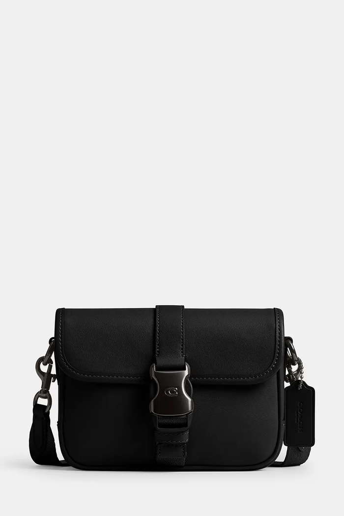 Coach bőr oldaltáska League Crossbody 19 nappa bőr fekete CY989