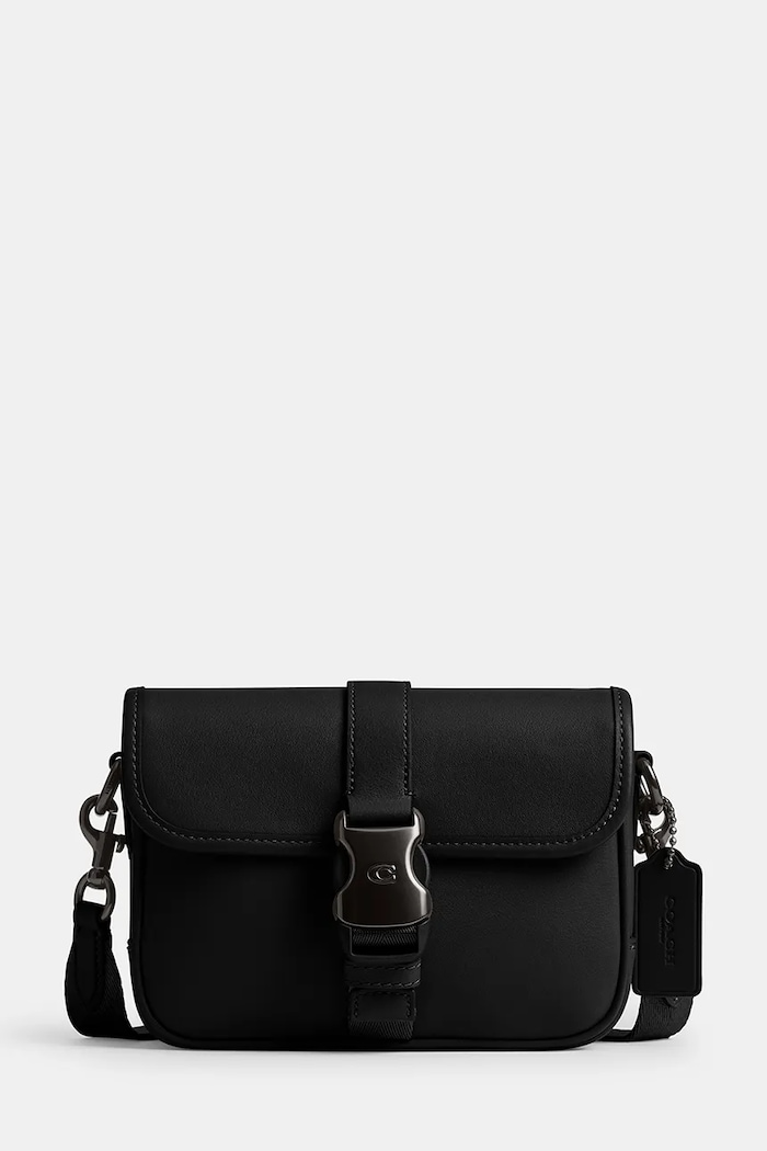 Coach bőr oldaltáska League Crossbody 19 nappa bőr fekete CY989