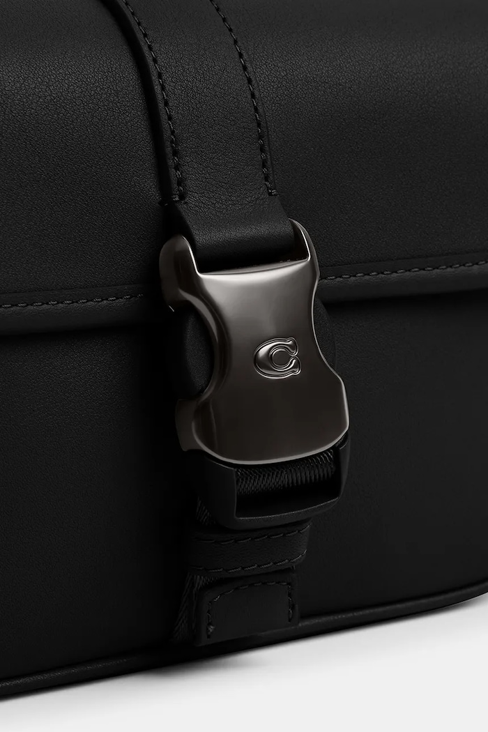 Coach bőr oldaltáska League Crossbody 19 fekete CY989