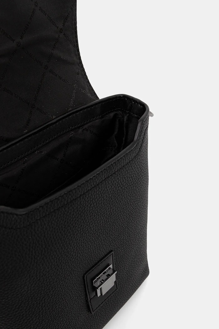 Kožená taška Michael Kors 33R6LHDM8L čierna