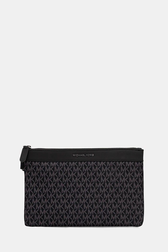 Malá taška Michael Kors textilný čierna 33R6LBNU2O