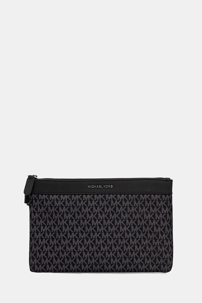 Malá taška Michael Kors textilný čierna 33R6LBNU2O