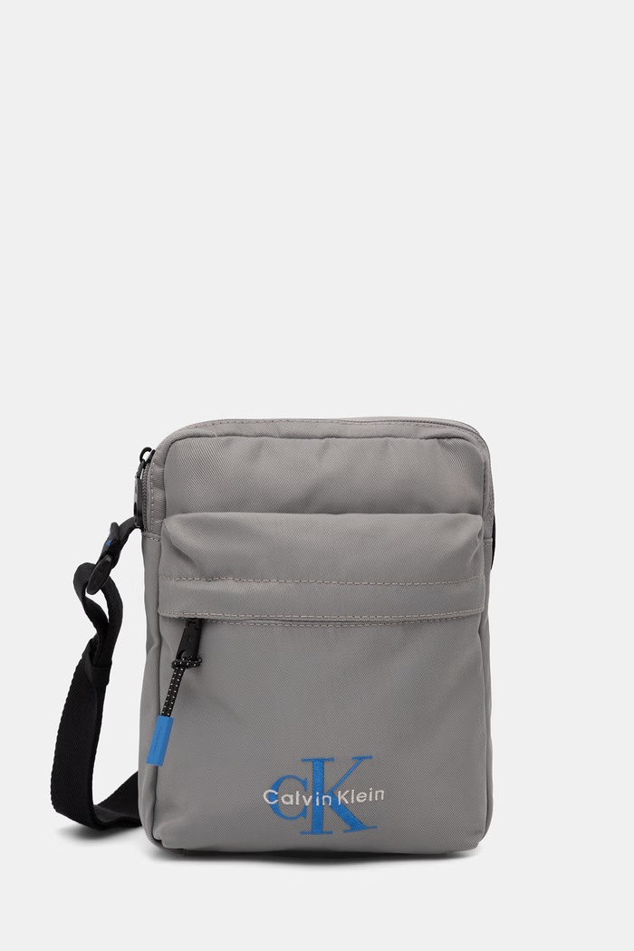 Calvin Klein чанта през рамо мъжка сив LV04D3421G
