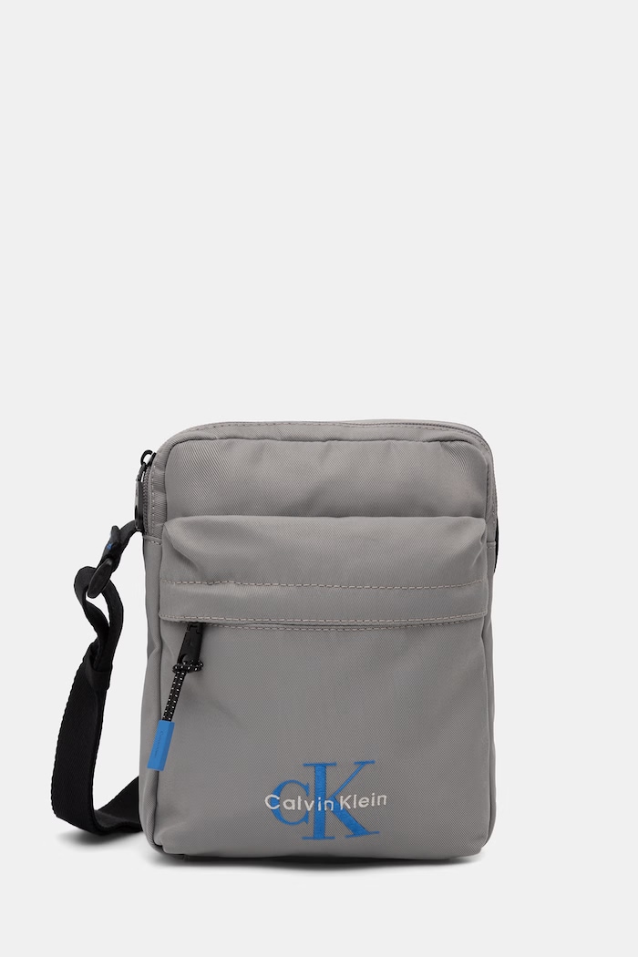 Calvin Klein чанта през рамо мъжка сив LV04D3421G