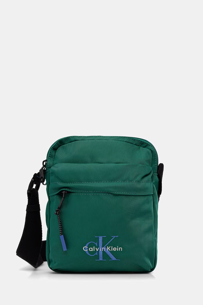 Calvin Klein чанта през рамо мъжка зелен LV04D3421G