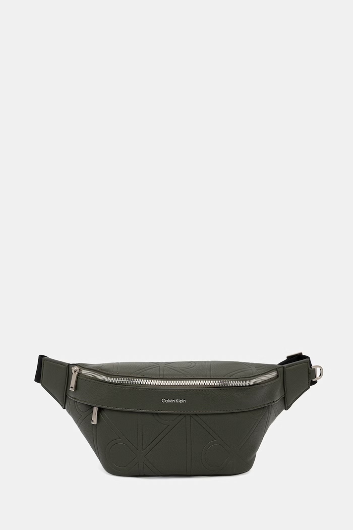 Calvin Klein ľadvinka pánska z imitácie kože zelená LV04D3332G