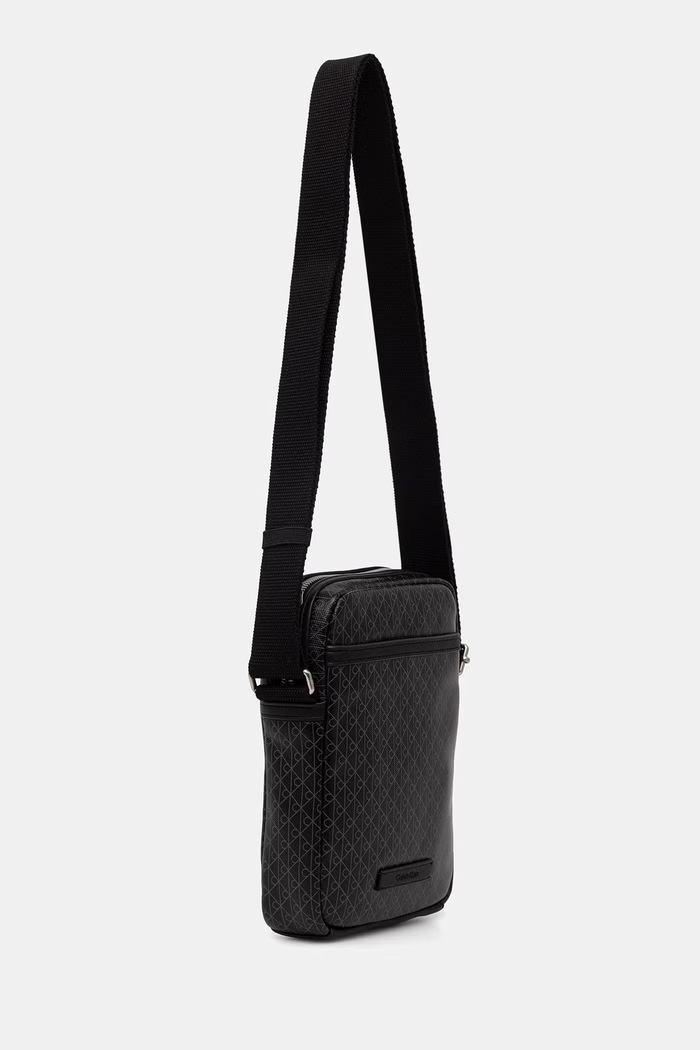 Calvin Klein vrecko pánske z imitácie kože LV04D3334G čierna SS26