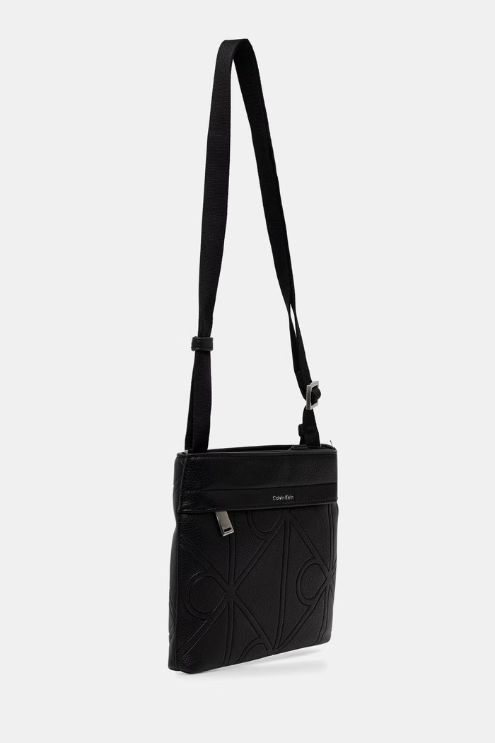 Calvin Klein vrecko pánske z imitácie kože LV04D3370G čierna SS26