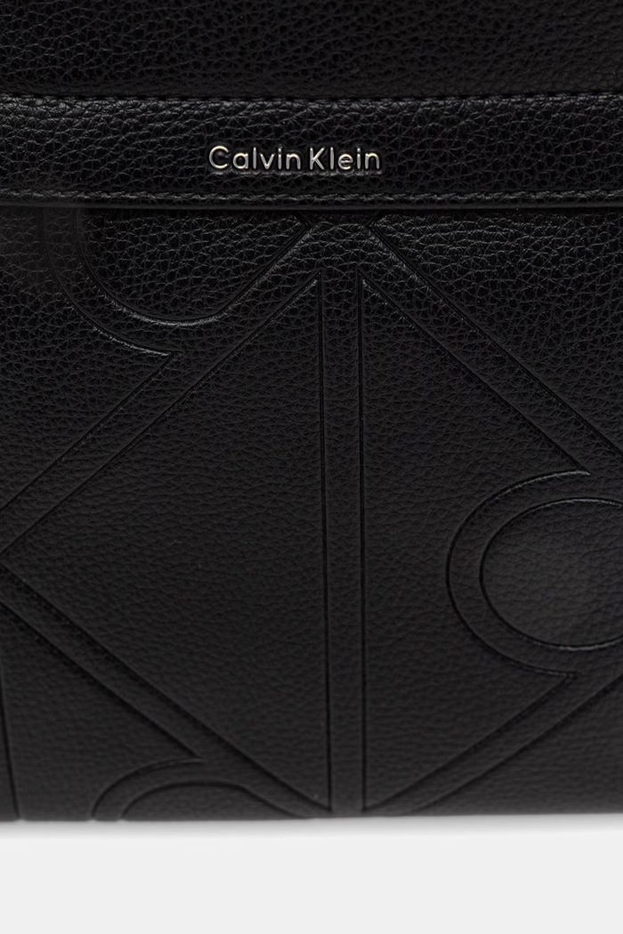 Calvin Klein vrecko pánske z imitácie kože čierna LV04D3370G