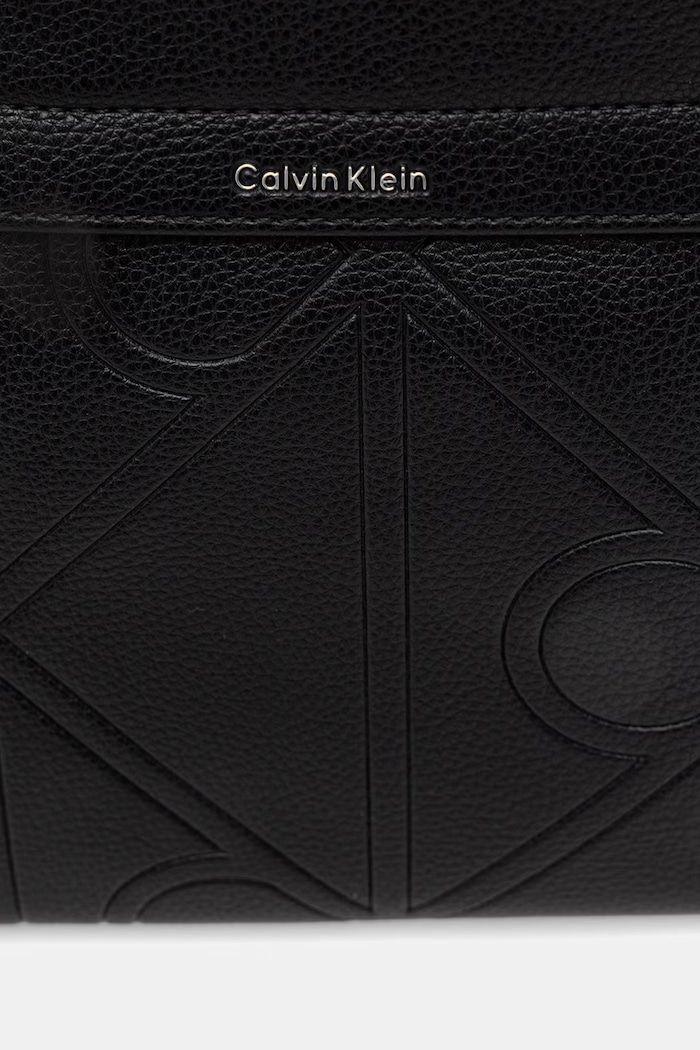 Calvin Klein vrecko pánske z imitácie kože čierna LV04D3370G