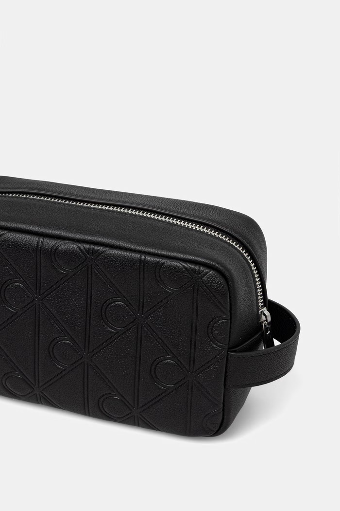 Dodatki Calvin Klein kozmetična torbica moška usnjena LV04D1179G črna