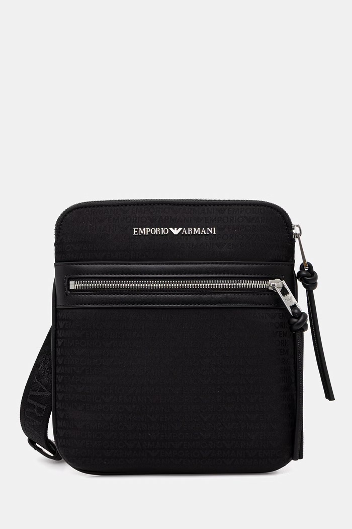 Malá taška Emporio Armani jednofarebný čierna EM005400.AF14637