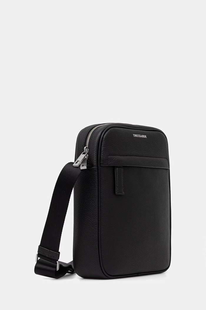 Кожена чанта през рамо Trussardi Z590E006427N черен SS26