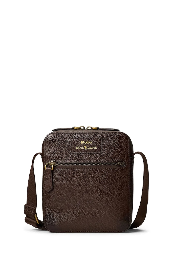 Polo Ralph Lauren saszetka na ramię męska skórzana brązowy 405974608