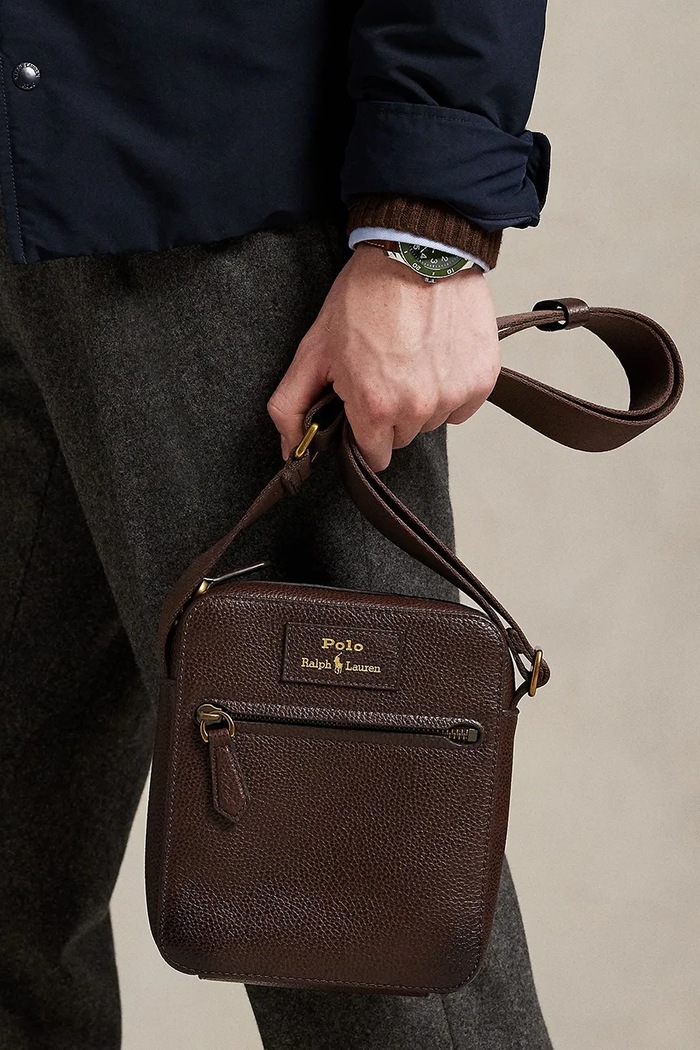 Polo Ralph Lauren saszetka na ramię męska skórzana 405974608