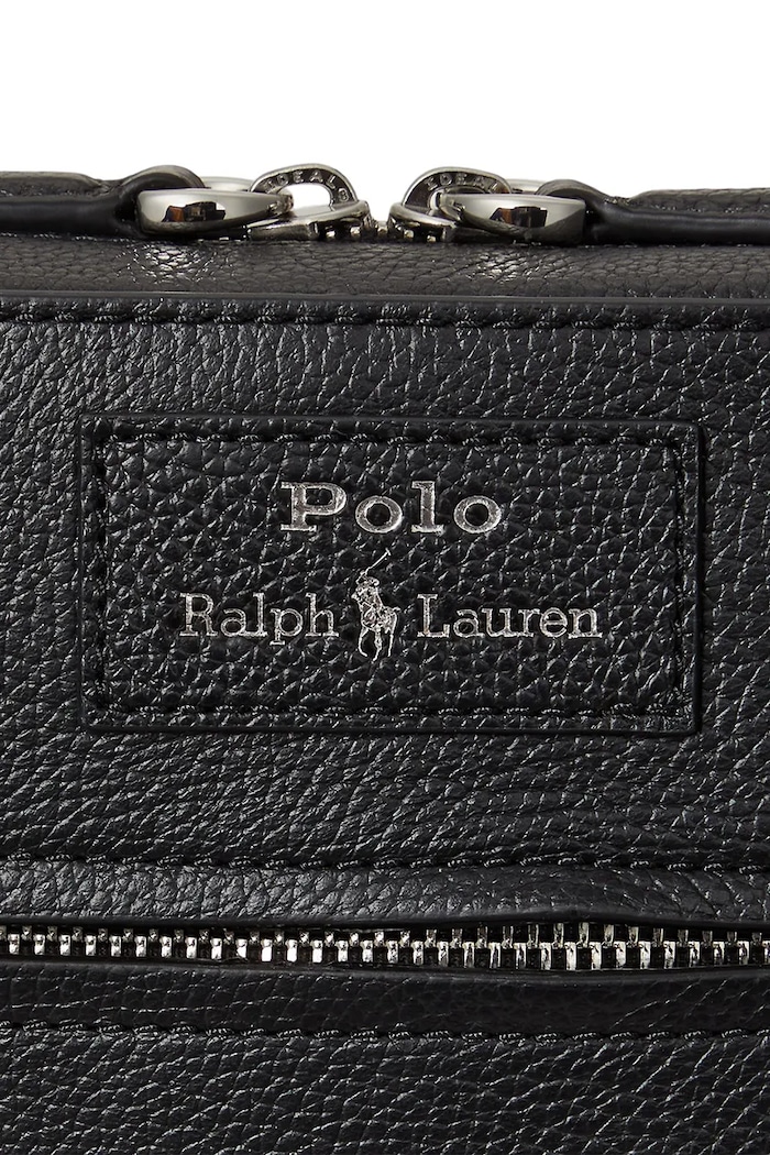 Polo Ralph Lauren pánska kožená taška cez rameno 405974608 čierna