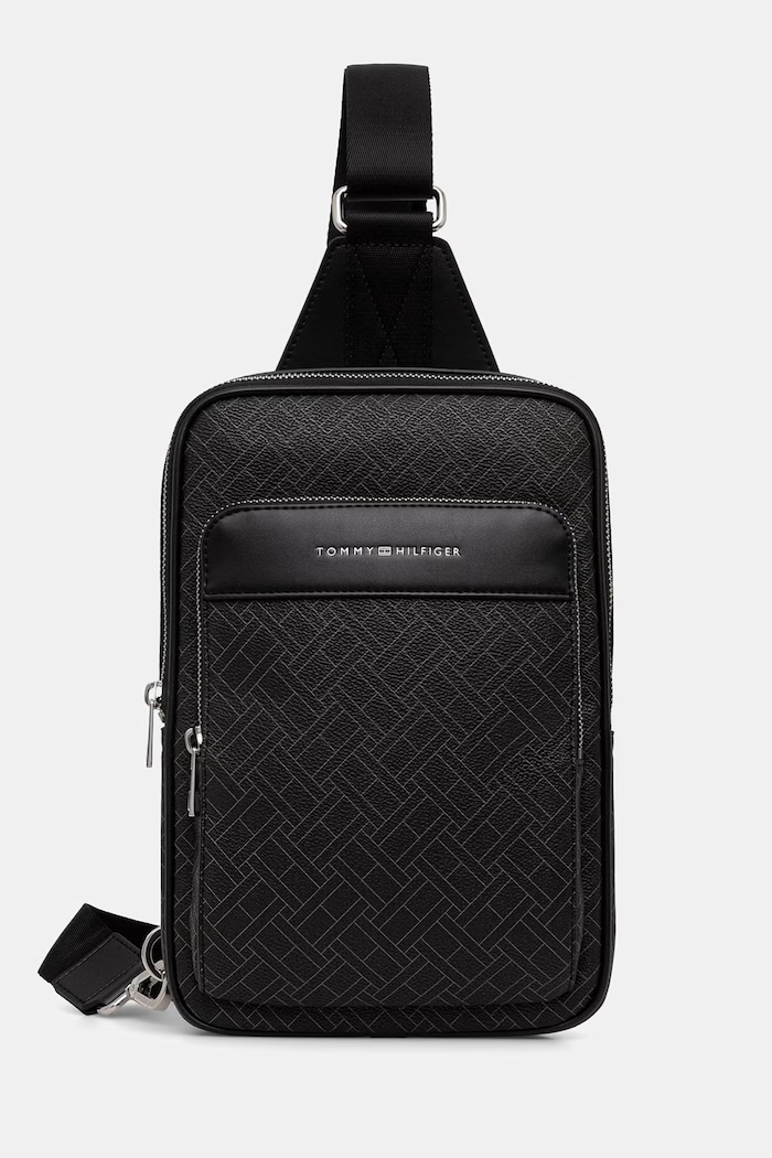 Tommy Hilfiger plecak męski z imitacji skóry czarny AM0AM14140