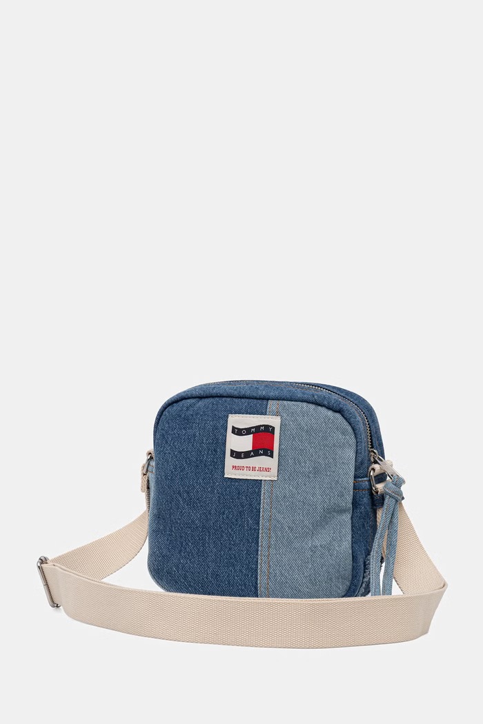 Dodaci Tommy Jeans mala torba preko ramena muška traper AM0AM14287 plava