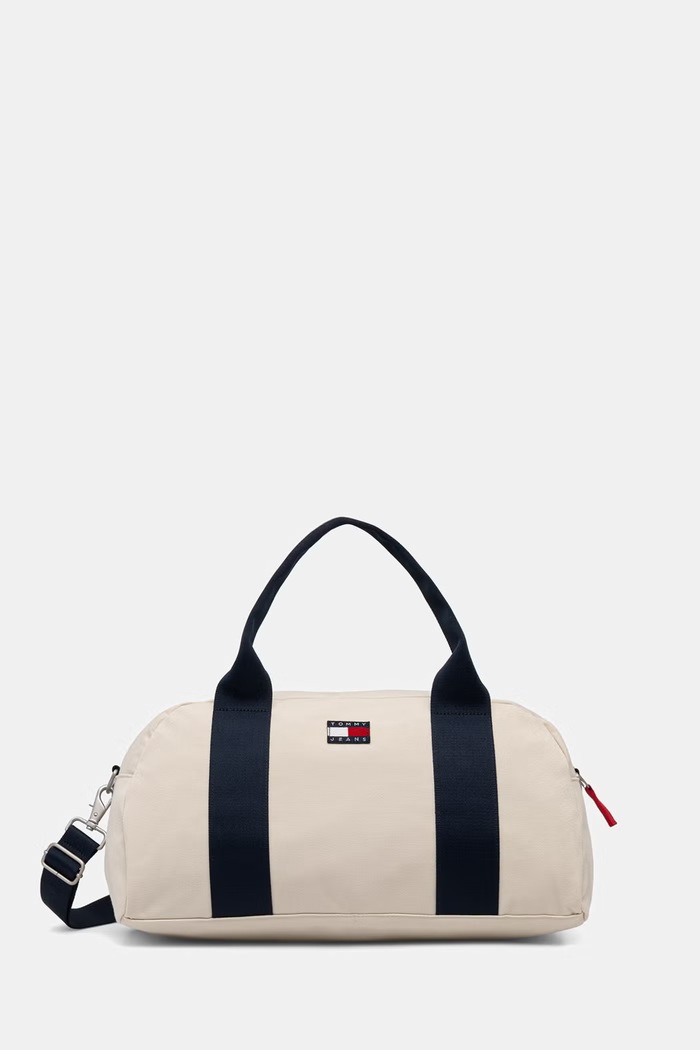 Tommy Jeans υφασμάτινη τσάντα ανδρική μπεζ AM0AM14224