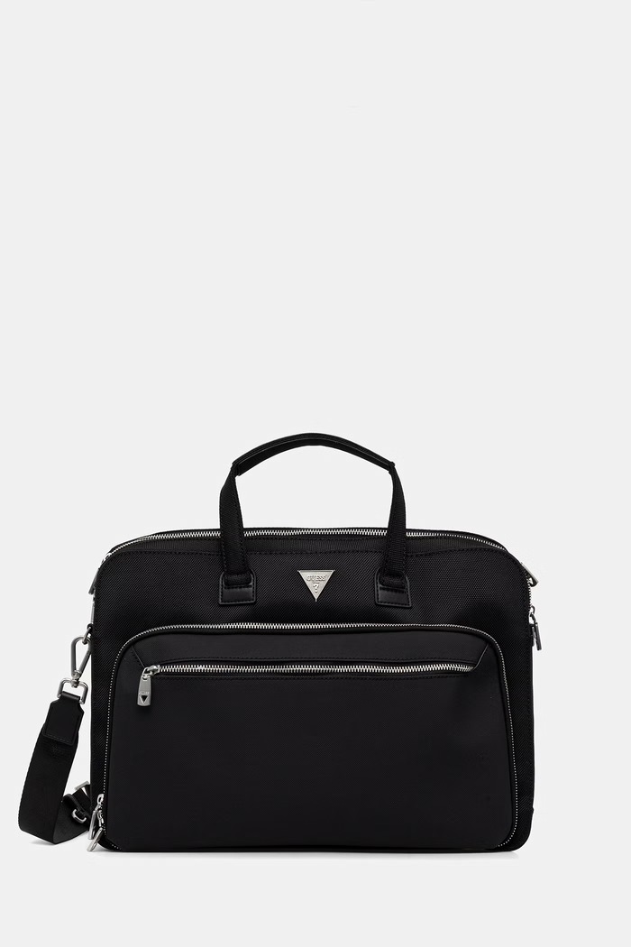 Guess geantă de laptop pentru bărbați BERNA negru HMBEHN.P6138