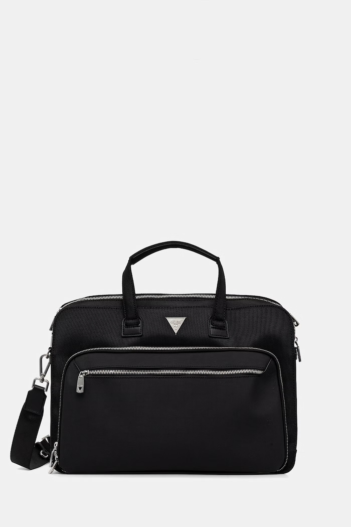 Guess geantă de laptop pentru bărbați BERNA negru HMBEHN.P6138
