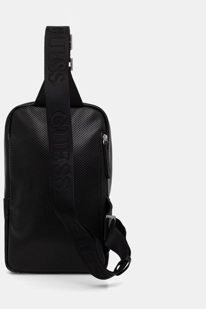 Accesorii Guess rucsac pentru bărbați, cu imitație de piele BOSTON HMBOSP.P6226 negru