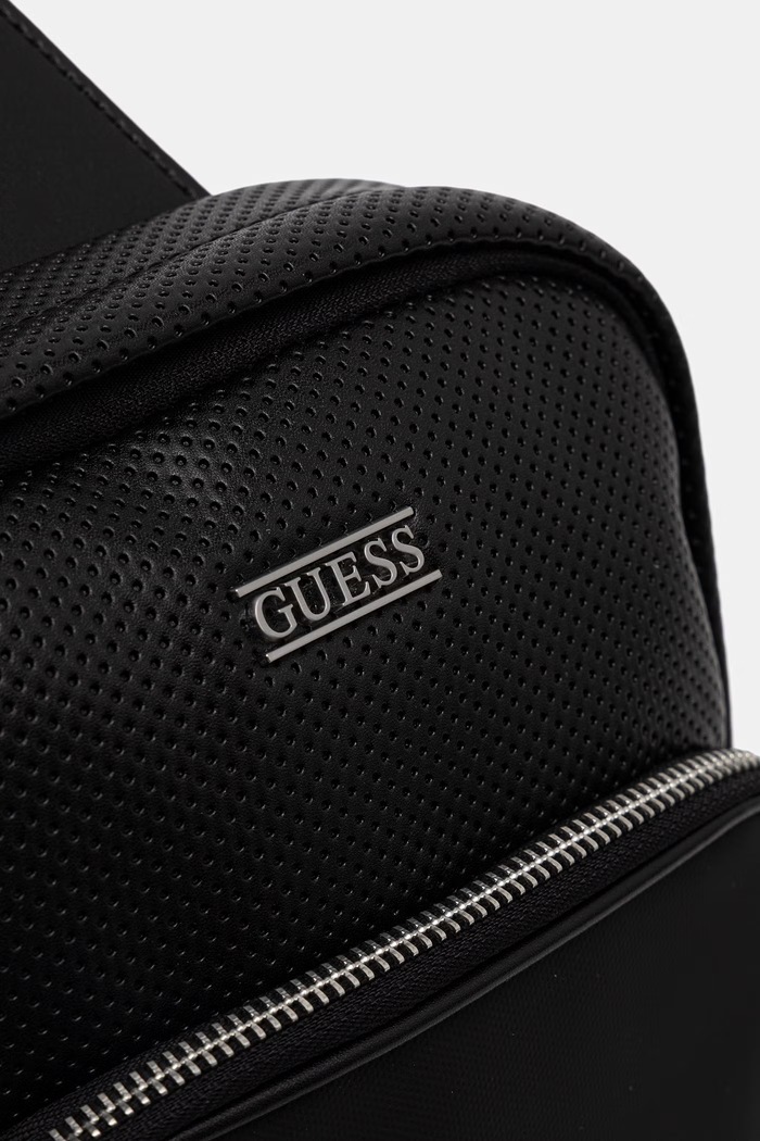 Guess rucsac pentru bărbați, cu imitație de piele BOSTON negru HMBOSP.P6226