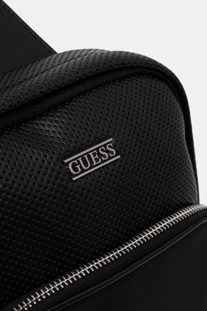 Guess rucsac pentru bărbați, cu imitație de piele BOSTON negru HMBOSP.P6226
