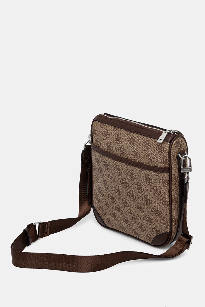 Doplnky Guess taška cez rameno pánska MILANO HMMILL.P6217 béžová