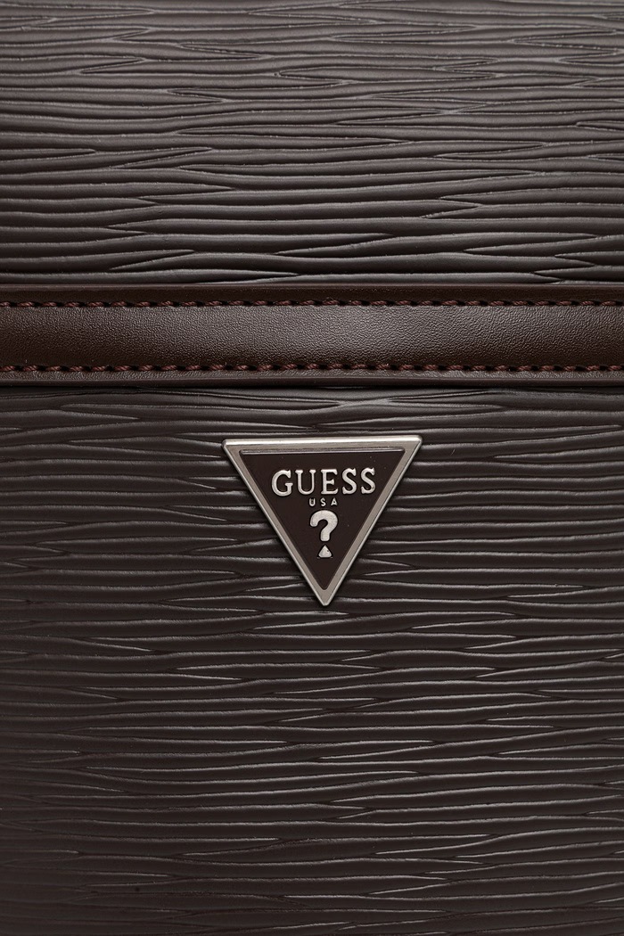 Guess taška cez rameno pánska z imitácie kože MILANO hnedá HMMIPW.P6223