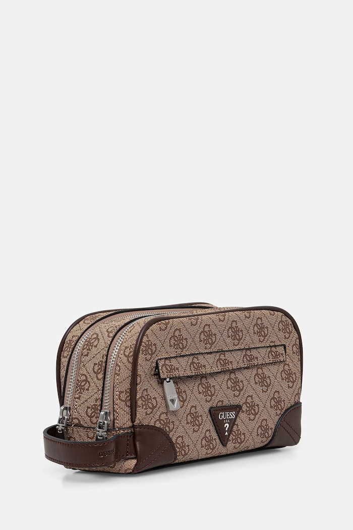 Guess cestovná kozmetická taška pánska MILANO PMMIPL.P6261 béžová SS26